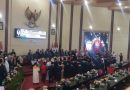 Sebanyak 50 anggota DPRD Medan terpilih periode 2024-2019 saat dilantik di gedung DPRD Medan,