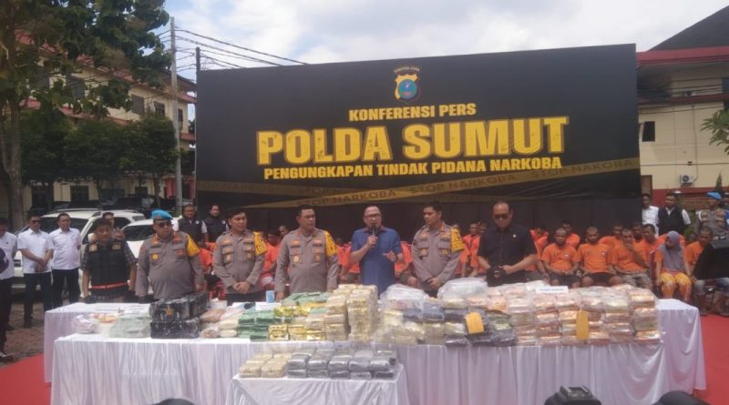 Polda Sumut Berhasil Bongkar Jaringan Narkoba, Selamatkan Jutaan Nyawa