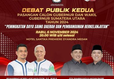 KPU Sumut kembali menggelar Debat Publik Kedua Pilkada