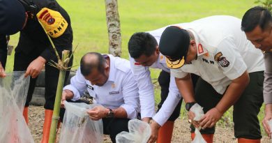 KALAPAS TANJUNGBALAI ASAHAN HADIR PADA GIAT PENYEBARAN BENIH IKAN DI MAKO BRIMOB KOMPI 3 BATALYON B TANJUNGBALAI ASAHAN