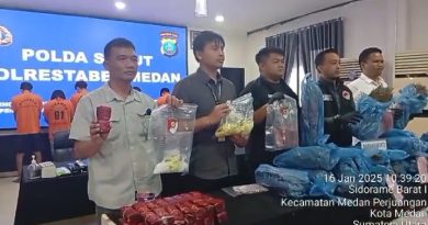 Jadi TO, Polisi Sergap Gembong Narkoba Bernama Oyok dan Kurir di Jalan Gatot Subroto Medan dan Sergai