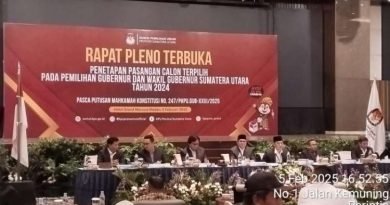 KPU Provinsi Sumut Tetapkan Bobby- Surya sebagai Gubernur dan Wakil Gubernur Sumut