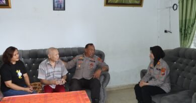 Kapolres Samosir Semangati Hari Bhayangkara ke-79 kepada Purnawirawan Polri