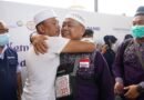 Suasana Haru Sambut Kedatangan Jemaah Haji Kloter 10 Debarkasi MedanKANWIL1 23 JUN 202549