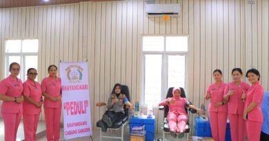 Sambut Hari Bhayangkara, Polres Samosir Gelar Aksi Donor Darah