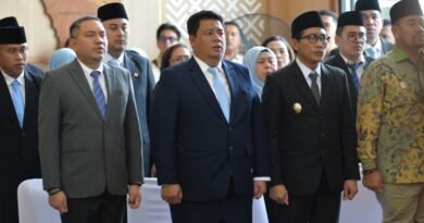 Bupati Samosir Hadiri Pelantikan Sekda Provsu, Gubernur Minta Sukseskan Program Pusat dan Daerah