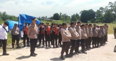 Polresta Deli Serdang Berhasil Amankan Kegiatan Eksekusi Lahan Bendungan Lau Simeme