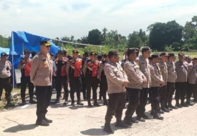Polresta Deli Serdang Berhasil Amankan Kegiatan Eksekusi Lahan Bendungan Lau Simeme