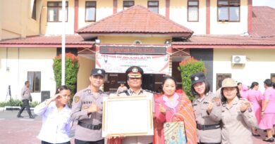 Kapolres Samosir, Serah Terimakan Jabatan Kabag Ops, Kabag SDM, Kasat Pam Obvit, dan Kapolsek