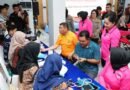 HUT ke-77, Polwan Polda Sumut Bersama Bhayangkari Tebar Kepedulian Lewat Donor Darah