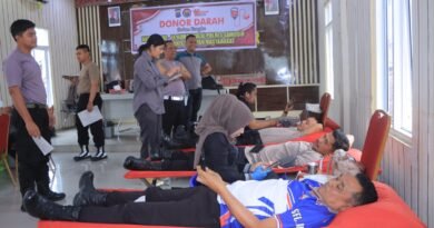 Polres Samosir Aksi Donor Darah, Sambut HUT Humas Polri Tahun 2025