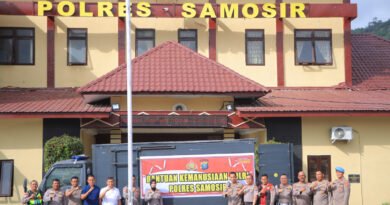 Polres Samosir Salurkan Bantuan untuk Masyarakat Terdampak Bencana