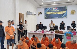 Madina berhasil mengungkap 18 kasus tindak pidana narkotika yang terjadi disejumla
