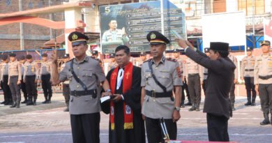 Kapolres Samosir Lantik Kasi Humas dan Kapolsek Harian Boho