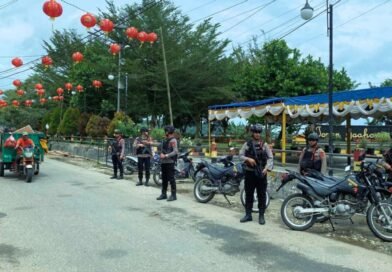 Pengamanan Humanis Brimob Warnai Perayaan Imlek 2026 di Gunungsitoli