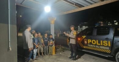 Polresta Deli Serdang dan Jajaran Gelar Patroli Menyapa Subuh Selama Ramadhan 1447 H