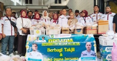DPC LPM Kecamatan Medan Helvetia Berbagi Takjil dan Gelar Buka Puasa Bersama