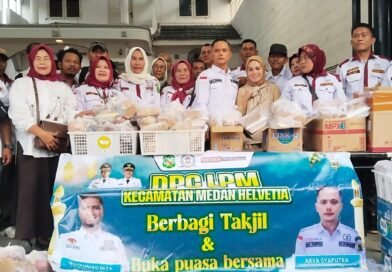 DPC LPM Kecamatan Medan Helvetia Berbagi Takjil dan Gelar Buka Puasa Bersama