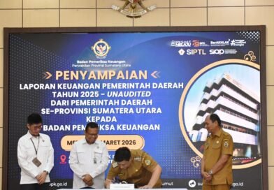 Bupati Samosir Sampaikan LKPD 2025 ke BPK Sumut