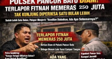 Kapolsek Pancur Batu Kompol Junaidi Bungkam Dikonfirmasi Soal Laporan Dugaan Fitnah Meras 250 Juta Yang Mengeram Sudah Satu Bulan