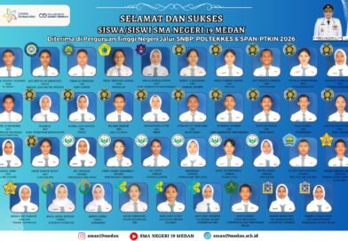 SNBP Melejit, SMAN 19 Kota Medan Antarkan 33 Siswa ke Kampus Unggulan