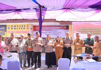 Polres Samosir Gandeng Sekolah Bentuk Generasi Taat Hukum