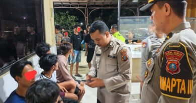 Polres Tapteng Redam Potensi Tawuran Remaja di Rusunawa Pandan, Sebilah Parang Disita