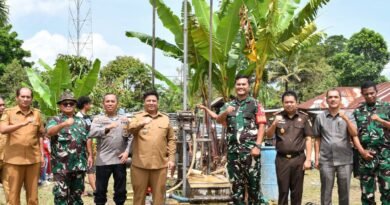 Bupati Samosir Bersama Dandim 0210/TU Launching 30 Sumur Bor Bantuan Kasad TNI