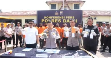 Polres Dairi Paparkan Hasil Ungkap Kasus Narkoba Sejak Bulan Januari, 43 Tersangka 30,