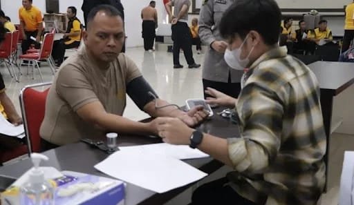 Kegiatan Rikkesla Biddokkes Polda Sumut dalam rangka Pemeriksaan Kesehatan Berkala Tahun 2026 Personil Polres Serdang Bedagai