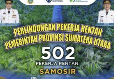 Pemkab Samosir Terima 502 BPJS Ketenagakerjaan untuk Pekerja Rentan dari Gubsu