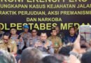 Hanya 15 Hari Kerja, Tim Gabungan Polrestabes Medan Ungkap 142 Kasus Kejahatan Jalanan dan 178 Tersangka