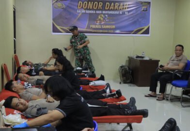 Polres Samosir Gelar Donor Darah, Sambut Hari Bhayangkara ke-80 Sebagai Wujud Kepedulian