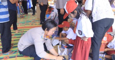 Polres Samosir Gelar Bakti Sosial dan Kesehatan di Hasinggahan