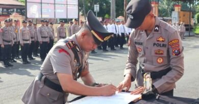 Kapolresta Deli Serdang Pimpin Sertijab Kasat Reskrim dan Dua Kapolsek Jajaran