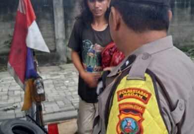 Temui Anak Punk di Jalanan, Kanit Samapta Polsek Sunggal Berikan Edukasi