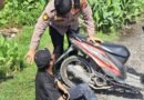 Saat Patroli Kanit Samapta Polsek Sunggal Bantu Korban Laka Tunggal