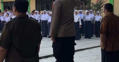 Kanit Samapta Polsek Sunggal Jadi Pembina Upacara Di Yaspend Mulia, Menolak Aksi Gank Motor, Tawuran Dan Penyalahgunaan Narkoba