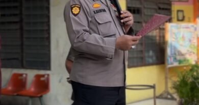 Kanit Samapta Polsek Sunggal Jadi Pembina Upacara Di Yaspend Mulia, Menolak Aksi Gank Motor, Tawuran Dan Penyalahgunaan Narkoba