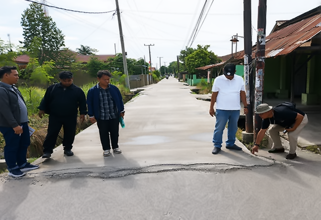 Jalan Marelan III Dibeton Rp2,3 Miliar, Dinas SDABMBK Medan Buka Suara soal Keretakan