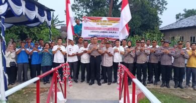 Kapolresta Deli Serdang Resmikan Jembatan Merah Putih, Perkuat Akses dan Mobilitas Warga Desa Pardamean dan Wonosari