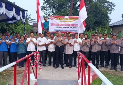 Kapolresta Deli Serdang Resmikan Jembatan Merah Putih, Perkuat Akses dan Mobilitas Warga Desa Pardamean dan Wonosari