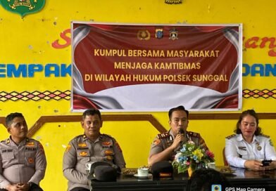 Kapolsek Sunggal Kumpul Bersama Masyarakat Medan Selayang, Ada Gangguan Kamtibmas Segera Hubungi Call Center Polri 110